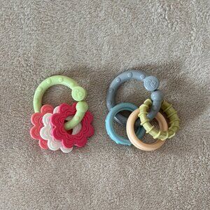 FISHER-PRICE RING RATTLES Set of 2 for Ages 0+ Months